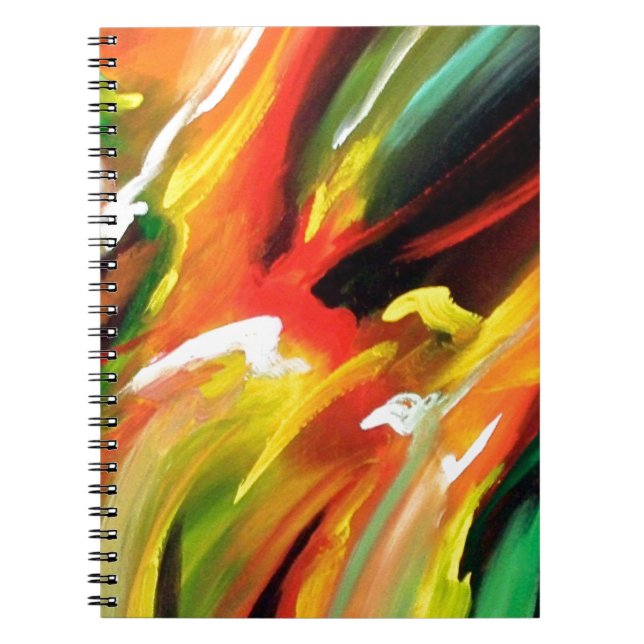 Caderno Espiral Abstrato Expressionismo (Frente)