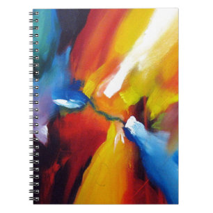 Caderno Espiral Abstrato Expressionismo