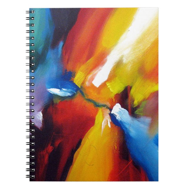 Caderno Espiral Abstrato Expressionismo (Frente)