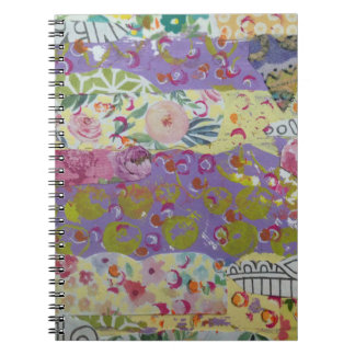 Caderno Espiral Abstrato Floral