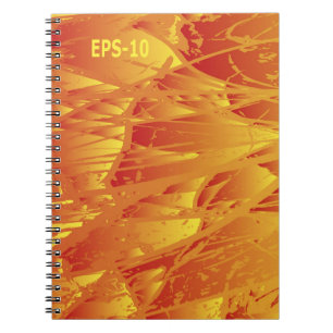 Caderno Espiral Abstrato. fundo. Vintage criativa.