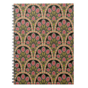 Caderno Espiral abstrato Geométrico de bolor de motif, standard,