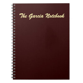 Caderno Espiral Abstrato minimalista de Maroon profundo