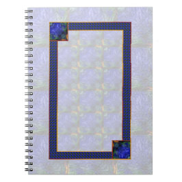 Caderno Espiral Abstrato Moderno Azul