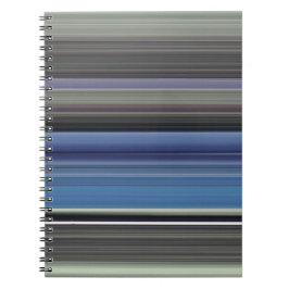 Caderno Espiral Abstrato nº 1: Azul e cinza