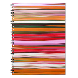 Caderno Espiral Abstrato nº 2: Blur laranja