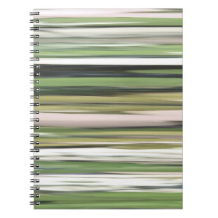 Caderno Espiral Abstrato nº 2: borrão verde-oliva