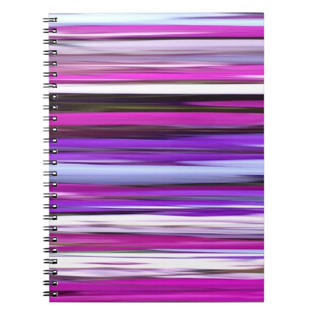 Caderno Espiral Abstrato nº 2: Desfoque roxo (Frente)