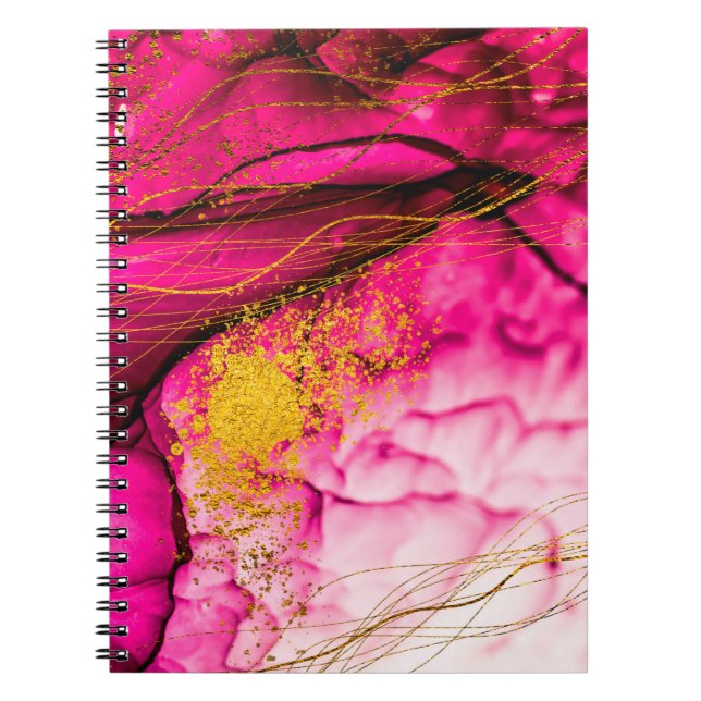 Caderno Espiral Abstrato nuvens-ART. Criatividade transparente. Sa (Frente)