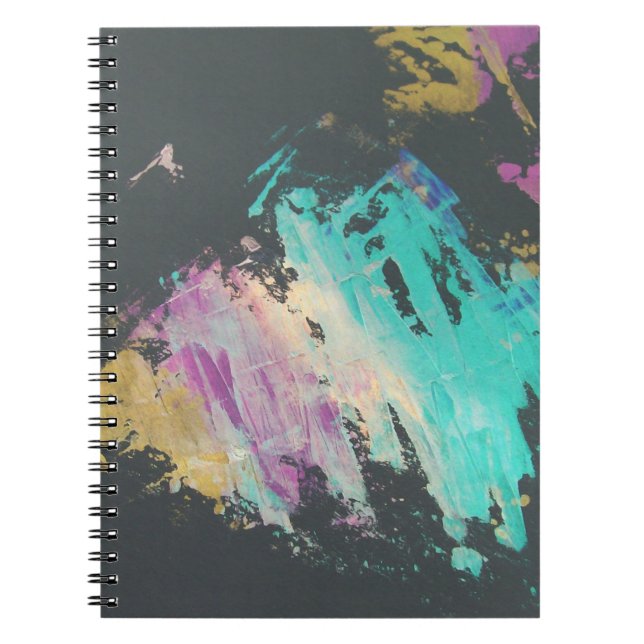 Caderno Espiral Abstrato Paint (Frente)