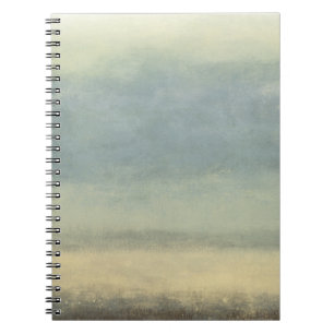 Caderno Espiral Abstrato Paisagem com Céu Transmitido