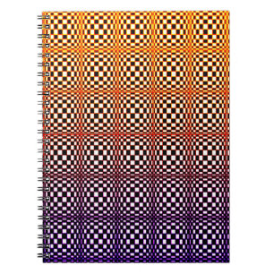 Caderno Espiral Abstrato Quadrados 3