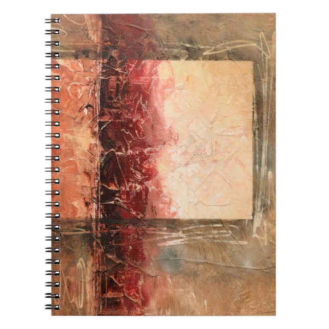 Caderno Espiral Abstrato Red Landscape (Frente)