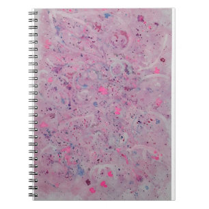 Caderno Espiral Abstrato Sonho em Aquarela Pastel