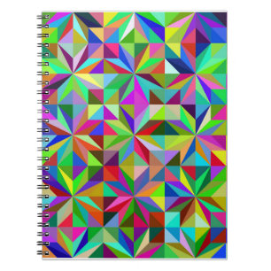 Caderno Espiral Abstrato Stars