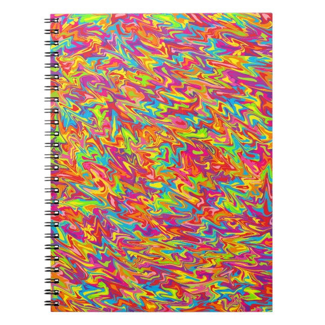 Caderno Espiral Abstrato Swirl (Frente)