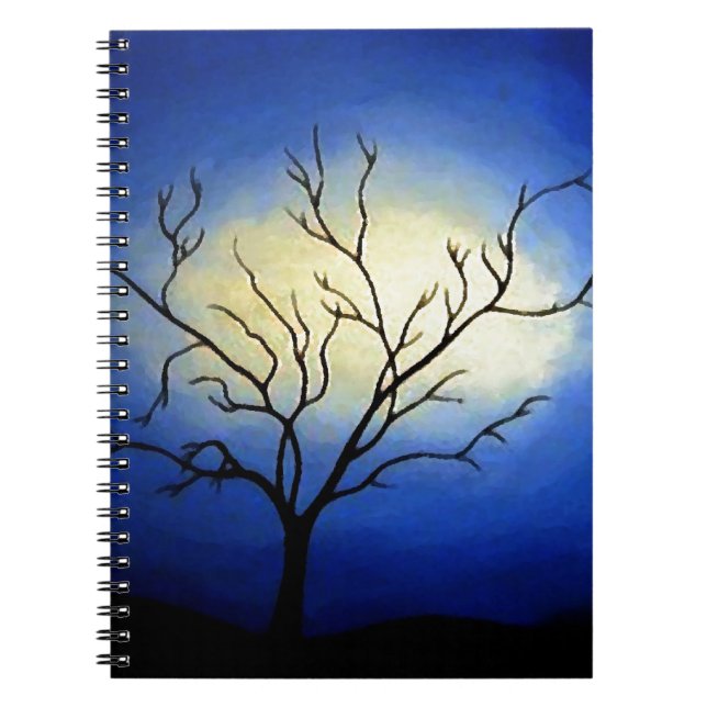 Caderno Espiral Abstrato Tree - Arte Moderna (Frente)