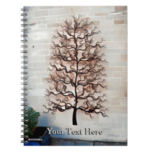 Caderno Espiral Abstrato Wavy Tree