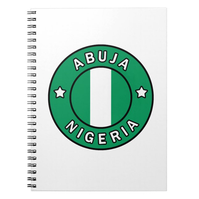Caderno Espiral Abuja Nigéria (Frente)