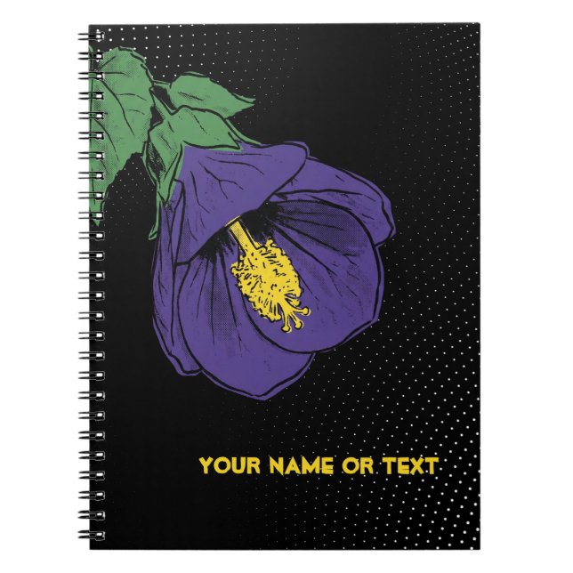 Caderno Espiral Abutilon Elétrico 'Violetta': O Impostor (Frente)