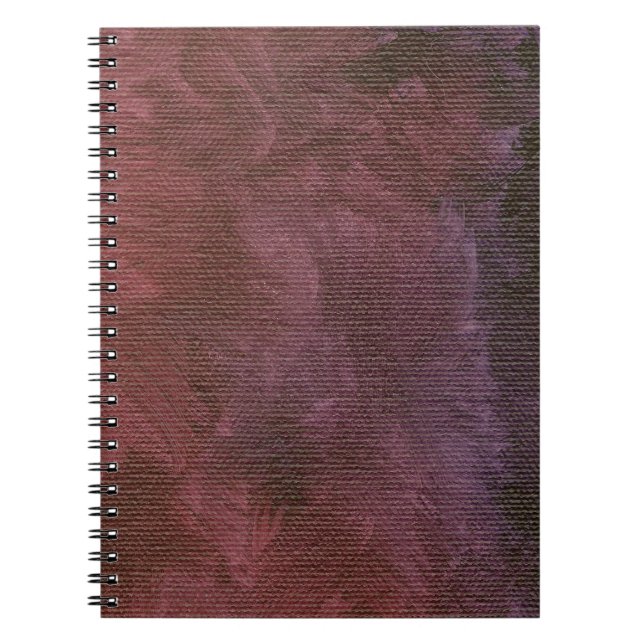Caderno Espiral Acabamento de Faux Roxo Bruto (Frente)