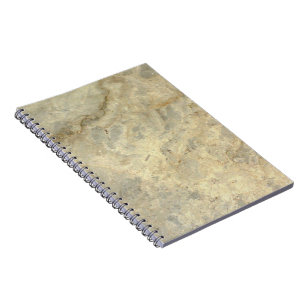 Caderno Espiral Acabamento em mármore com listras douradas aloirad