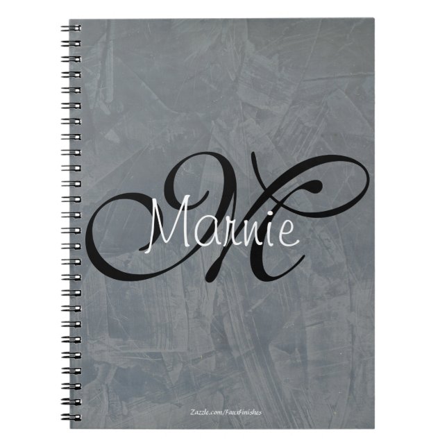 Caderno Espiral Acabamento Falso Monogram Tuscan Slate (Frente)