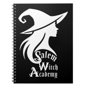 Caderno Espiral Academia de Bruxas de Salem Halloween Wicca Bruxas