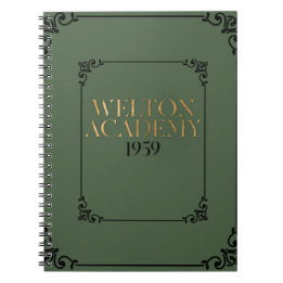 CADERNO ESPIRAL ACADEMIA DE WELTON - PLANEJADOR DE ACADEMIA ESCURA