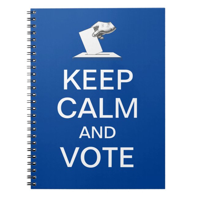 Caderno Espiral Acalme-se e vote 2026 (Frente)