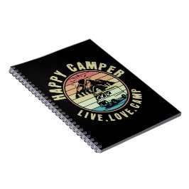 Caderno Espiral Acampamento. Amor. Campo ao ar livre