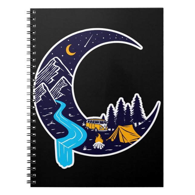 Caderno Espiral Acampamento Crescent Moon Adventure (Frente)