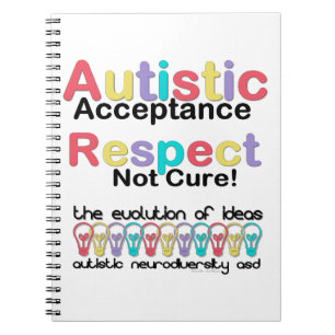 Caderno Espiral Aceitação Autista Respeito Não Cura