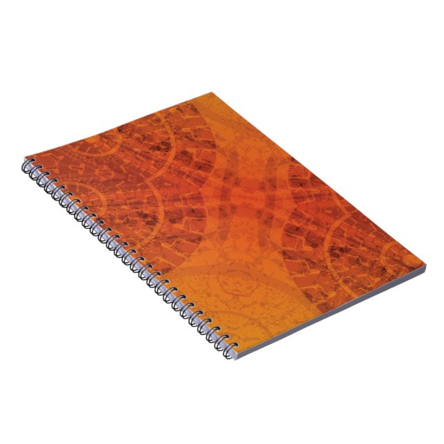 Caderno Espiral Aceitação | Medalhões Amarelo Vermelho Laranja (Lado Direito)