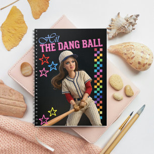 Caderno Espiral Acerta a Droga da Bola Rosto de Boneca de Mãe de B