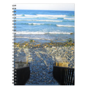 Caderno Espiral Acesso rochoso da praia de York