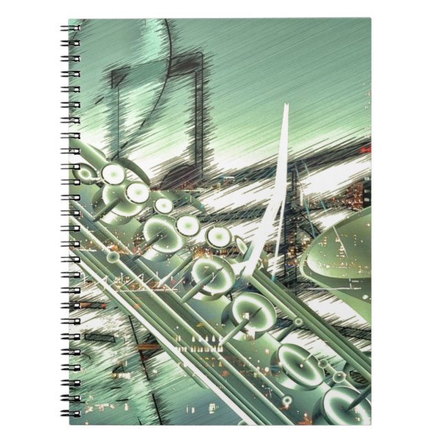 Caderno Espiral Acessórios de design de música saxofone - personal (Frente)