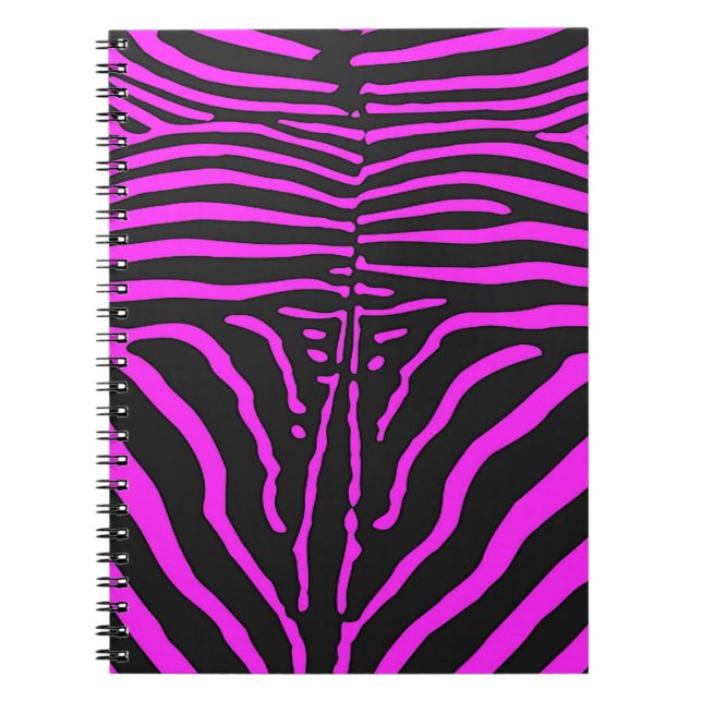 Caderno Espiral Acessórios para a Impressão de Nova Zebra Preta -  (Frente)
