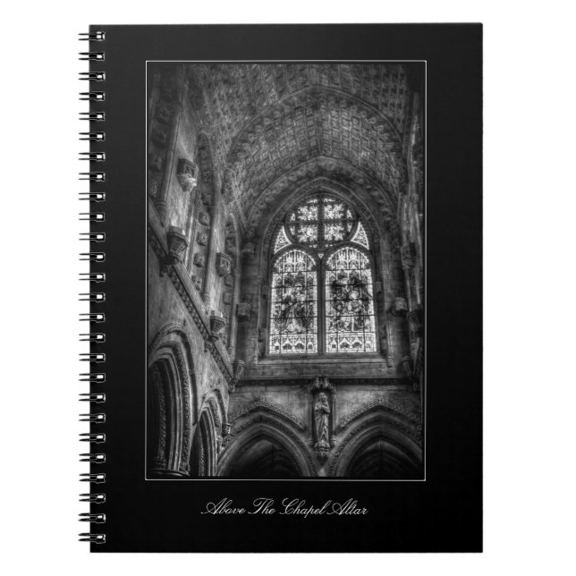 Caderno Espiral Acima Do Altar Da Capela, Vidro Arrefecido (Frente)