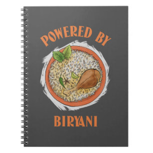 Caderno Espiral Acionado por biryani T-Shirt