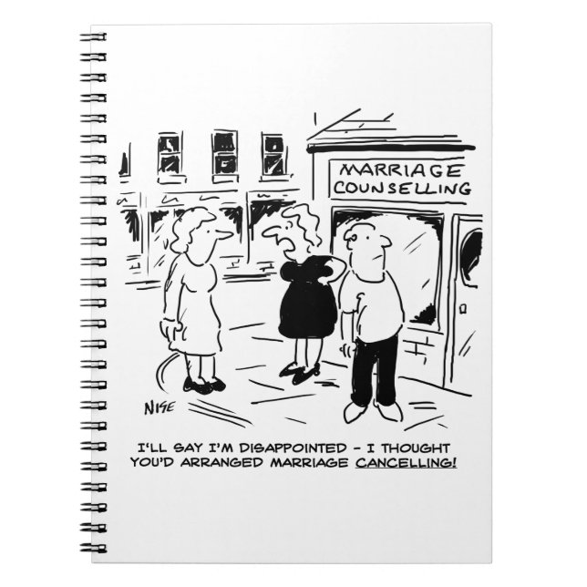 Caderno Espiral Aconselhamento de casamentos, não Cancelando (Frente)