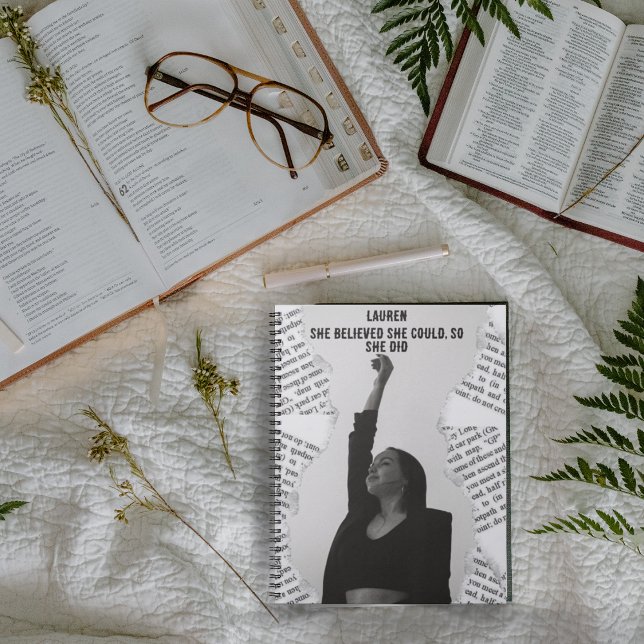 Caderno Espiral Acredita personalizada em seu notebook (Criador carregado)