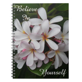 Caderno Espiral Acredite em o senhor mesmo o Plumeria