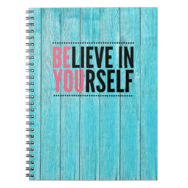 Caderno Espiral Acredite em seu notebook motivacional