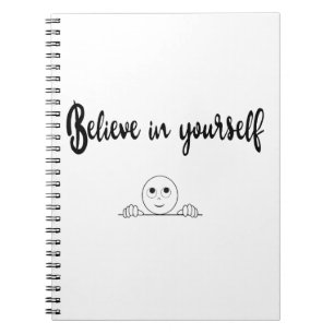Caderno Espiral Acredite Em Seu Texto E Imagem