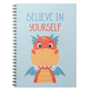 Caderno Espiral Acredite em si mesmo Dragão