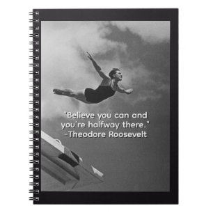Caderno Espiral Acredite em Theodore Roosevelt
