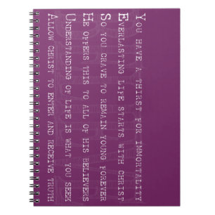 Caderno Espiral Acredite em Yeshua. cristão