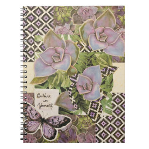 Caderno Espiral Acredite no seu Diário de borboleta