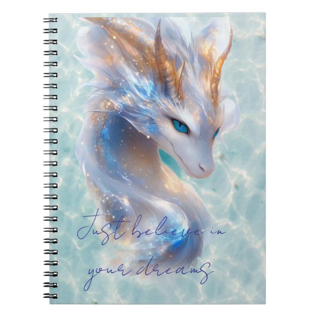 Caderno Espiral acredite no seu dragão de sonhos (Frente)